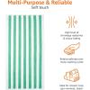 imageAmazon Basics Sky Blue Cabana Stripe Pool ampamp Beach Towel 100 Cotton Soft ampamp Absorbent Machine Washable Quick Dry Large 2 Pack Sky Blue 30quot x 60quotGreen