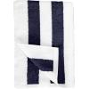 imageAmazon Basics Sky Blue Cabana Stripe Pool ampamp Beach Towel 100 Cotton Soft ampamp Absorbent Machine Washable Quick Dry Large 2 Pack Sky Blue 30quot x 60quotNavy Blue
