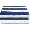 imageAmazon Basics Sky Blue Cabana Stripe Pool ampamp Beach Towel 100 Cotton Soft ampamp Absorbent Machine Washable Quick Dry Large 2 Pack Sky Blue 30quot x 60quotNavy Blue