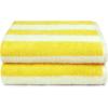 imageAmazon Basics Sky Blue Cabana Stripe Pool ampamp Beach Towel 100 Cotton Soft ampamp Absorbent Machine Washable Quick Dry Large 2 Pack Sky Blue 30quot x 60quotYellow