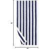 imageAmazon Basics Sky Blue Cabana Stripe Pool ampamp Beach Towel 100 Cotton Soft ampamp Absorbent Machine Washable Quick Dry Large 2 Pack Sky Blue 30quot x 60quotNavy Blue