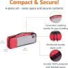 imageAmazon Basics Small Packing Cubes for Travel Packing Organizers 4PieceSet With Double Zipper Pulls and Mesh Top Panel 100 Durable Polyester Black 11quotL x 68quotW x 3quotHRed