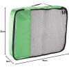 imageAmazon Basics Small Packing Cubes for Travel Packing Organizers 4PieceSet With Double Zipper Pulls and Mesh Top Panel 100 Durable Polyester Black 11quotL x 68quotW x 3quotHGreen