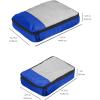 imageAmazon Basics Small Packing Cubes for Travel Packing Organizers 4PieceSet With Double Zipper Pulls and Mesh Top Panel 100 Durable Polyester Black 11quotL x 68quotW x 3quotHBlue