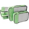 imageAmazon Basics Small Packing Cubes for Travel Packing Organizers 4PieceSet With Double Zipper Pulls and Mesh Top Panel 100 Durable Polyester Black 11quotL x 68quotW x 3quotHGreen