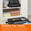 imageAmazon Basics Small Packing Cubes for Travel Packing Organizers 4PieceSet With Double Zipper Pulls and Mesh Top Panel 100 Durable Polyester Black 11quotL x 68quotW x 3quotHBlack