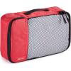 imageAmazon Basics Small Packing Cubes for Travel Packing Organizers 4PieceSet With Double Zipper Pulls and Mesh Top Panel 100 Durable Polyester Black 11quotL x 68quotW x 3quotHRed