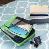 imageAmazon Basics Small Packing Cubes for Travel Packing Organizers 4PieceSet With Double Zipper Pulls and Mesh Top Panel 100 Durable Polyester Black 11quotL x 68quotW x 3quotHGreen