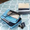 imageAmazon Basics Small Packing Cubes for Travel Packing Organizers 4PieceSet With Double Zipper Pulls and Mesh Top Panel 100 Durable Polyester Black 11quotL x 68quotW x 3quotHSky Blue