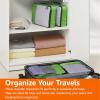imageAmazon Basics Small Packing Cubes for Travel Packing Organizers 4PieceSet With Double Zipper Pulls and Mesh Top Panel 100 Durable Polyester Black 11quotL x 68quotW x 3quotHGreen