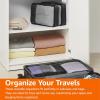 imageAmazon Basics Small Packing Cubes for Travel Packing Organizers 4PieceSet With Double Zipper Pulls and Mesh Top Panel 100 Durable Polyester Black 11quotL x 68quotW x 3quotHBlack
