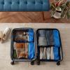 imageAmazon Basics Small Packing Cubes for Travel Packing Organizers 4PieceSet With Double Zipper Pulls and Mesh Top Panel 100 Durable Polyester Black 11quotL x 68quotW x 3quotHBlue