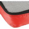 imageAmazon Basics Small Packing Cubes for Travel Packing Organizers 4PieceSet With Double Zipper Pulls and Mesh Top Panel 100 Durable Polyester Black 11quotL x 68quotW x 3quotHRed