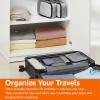imageAmazon Basics Small Packing Cubes for Travel Packing Organizers 4PieceSet With Double Zipper Pulls and Mesh Top Panel 100 Durable Polyester Black 11quotL x 68quotW x 3quotHGray