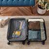 imageAmazon Basics Small Packing Cubes for Travel Packing Organizers 4PieceSet With Double Zipper Pulls and Mesh Top Panel 100 Durable Polyester Black 11quotL x 68quotW x 3quotHGray