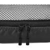 imageAmazon Basics Small Packing Cubes for Travel Packing Organizers 4PieceSet With Double Zipper Pulls and Mesh Top Panel 100 Durable Polyester Black 11quotL x 68quotW x 3quotHBlack