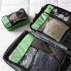 imageAmazon Basics Small Packing Cubes for Travel Packing Organizers 4PieceSet With Double Zipper Pulls and Mesh Top Panel 100 Durable Polyester Black 11quotL x 68quotW x 3quotHGreen