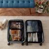 imageAmazon Basics Small Packing Cubes for Travel Packing Organizers 4PieceSet With Double Zipper Pulls and Mesh Top Panel 100 Durable Polyester Black 11quotL x 68quotW x 3quotHBlack