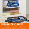 imageAmazon Basics Small Packing Cubes for Travel Packing Organizers 4PieceSet With Double Zipper Pulls and Mesh Top Panel 100 Durable Polyester Black 11quotL x 68quotW x 3quotHBlue