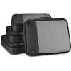 imageAmazon Basics Small Packing Cubes for Travel Packing Organizers 4PieceSet With Double Zipper Pulls and Mesh Top Panel 100 Durable Polyester Black 11quotL x 68quotW x 3quotHBlack