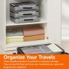 imageAmazon Basics Small Packing Cubes for Travel Packing Organizers 4PieceSet With Double Zipper Pulls and Mesh Top Panel 100 Durable Polyester Black 11quotL x 68quotW x 3quotHGray