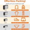 imageAmazon Basics Small Packing Cubes for Travel Packing Organizers 4PieceSet With Double Zipper Pulls and Mesh Top Panel 100 Durable Polyester Black 11quotL x 68quotW x 3quotHBlack