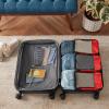 imageAmazon Basics Small Packing Cubes for Travel Packing Organizers 4PieceSet With Double Zipper Pulls and Mesh Top Panel 100 Durable Polyester Black 11quotL x 68quotW x 3quotHRed