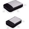 imageAmazon Basics Small Packing Cubes for Travel Packing Organizers 4PieceSet With Double Zipper Pulls and Mesh Top Panel 100 Durable Polyester Black 11quotL x 68quotW x 3quotHBlack