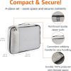 imageAmazon Basics Small Packing Cubes for Travel Packing Organizers 4PieceSet With Double Zipper Pulls and Mesh Top Panel 100 Durable Polyester Black 11quotL x 68quotW x 3quotHGray