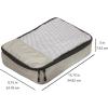 imageAmazon Basics Small Packing Cubes for Travel Packing Organizers 4PieceSet With Double Zipper Pulls and Mesh Top Panel 100 Durable Polyester Black 11quotL x 68quotW x 3quotHGray