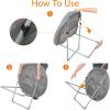 imageAmazon Basics Soft Faux Fur Saucer Shaped Comfortable Chair with Foldable Metal Frame for Living Room or Dorm Room Cozy Pink 272quotD x 323quotW x 323quotHGrey