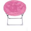 imageAmazon Basics Soft Faux Fur Saucer Shaped Comfortable Chair with Foldable Metal Frame for Living Room or Dorm Room Cozy Pink 272quotD x 323quotW x 323quotHPink