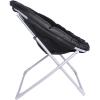 imageAmazon Basics Soft Faux Fur Saucer Shaped Comfortable Chair with Foldable Metal Frame for Living Room or Dorm Room Cozy Pink 272quotD x 323quotW x 323quotHBlack