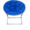 imageAmazon Basics Soft Faux Fur Saucer Shaped Comfortable Chair with Foldable Metal Frame for Living Room or Dorm Room Cozy Pink 272quotD x 323quotW x 323quotHBlue