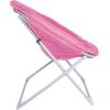 imageAmazon Basics Soft Faux Fur Saucer Shaped Comfortable Chair with Foldable Metal Frame for Living Room or Dorm Room Cozy Pink 272quotD x 323quotW x 323quotHPink