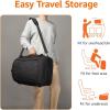 imageAmazon Basics Travel Backpack Carry On Backpack With Laptop Compartment 40L Capacity Expandable for 10 Extra Space Backpack ampamp Shoulder Bag Dual Use 158quotW x 215quotH x 83quotD NavyBlack