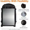 imageAmazon Basics Travel Backpack Carry On Backpack With Laptop Compartment 40L Capacity Expandable for 10 Extra Space Backpack ampamp Shoulder Bag Dual Use 158quotW x 215quotH x 83quotD NavyBlack
