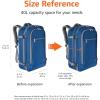 imageAmazon Basics Travel Backpack Carry On Backpack With Laptop Compartment 40L Capacity Expandable for 10 Extra Space Backpack ampamp Shoulder Bag Dual Use 158quotW x 215quotH x 83quotD NavyNavy