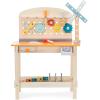 imageAmazon Basics Wooden Play Toy Tool Set and Workbench for Toddlers Preschoolers Children Age 3 Years 36 cm D x 58 cm W x 779 cm H Multicolor