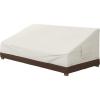 imageAmazon Basics 3 Seater Outdoor Couch and Patio Furniture Covers Waterproof AntiUV Durable BeigeTan3Seater