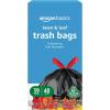 imageAmazon Basics 39 Gallon Lawn ampamp Leaf Heavy Duty Drawstring Trash Bags 20 Post Consumer Recycled 40 Count1 Count Pack of 40