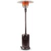 imageAmazon Basics 46000 BTU Outdoor Propane Patio Heater with Wheels Commercial ampamp Residential Slate Gray with Water Tank 321 x 321 x 913 inches LxWxHHavana Bronze