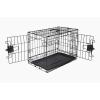 imageAmazon Basics Durable Foldable Collapsible Portable Metal Wire Dog Crate with Tray Single Door with Divider Panel Easy to Assemble ampamp Clean 36 x 23 x 25 in Black220L x 130W x 160H