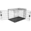imageAmazon Basics Durable Foldable Collapsible Portable Metal Wire Dog Crate with Tray Single Door with Divider Panel Easy to Assemble ampamp Clean 36 x 23 x 25 in Black480L x 300W x 325H