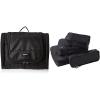imageAmazon Basics Hanging Travel Toiletry Bag Organizer Shower Dopp Kit Black ampamp 4 Piece Packing Travel Organizer Cubes Set Black