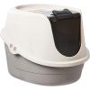 imageAmazon Basics NoMess Hooded Cat Litter Box Standard Multicolor 21 in x 16 in x 15 inMulticolor