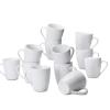 imageAmazon Basics Porcelain 12 oz Coffee Mug Set 12 Count White Previously AmazonCommercial brand