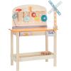imageAmazon Basics Wooden Play Toy Tool Set and Workbench for Toddlers Preschoolers Children Age 3 Years 36 cm D x 58 cm W x 779 cm H Multicolor
