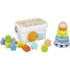 imageAmazon Basics Wooden Shape Sorter and Rainbow Stacker Classic Baby Toy SetSorting Play For Infants Age 12M Medium Multicolor