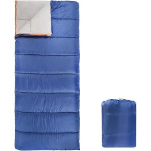 imageAmazon Basics 30F Cool Weather Sleeping Bag 75 Inches x 33 Inches Blue